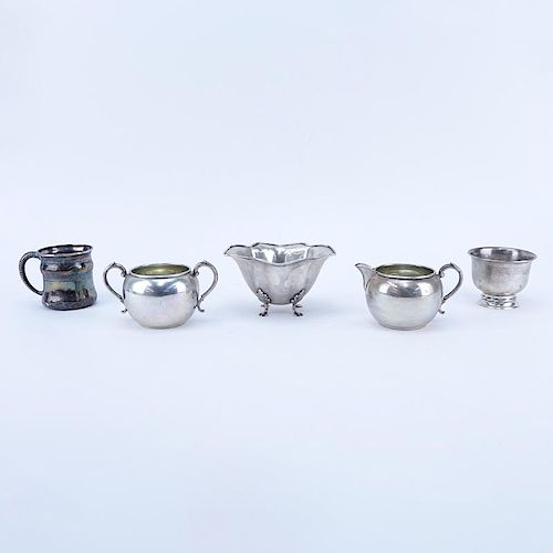 Five (5) Pieces Various Sterling Silver Table Top Items