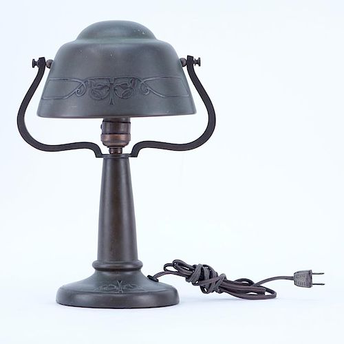Arts and Craft Copper Desk Lamp