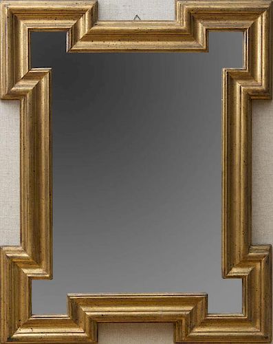 GILTWOOD MIRROR WITH SHAPED FRAME, IN THE FLEMISH BAROQUE STYLE