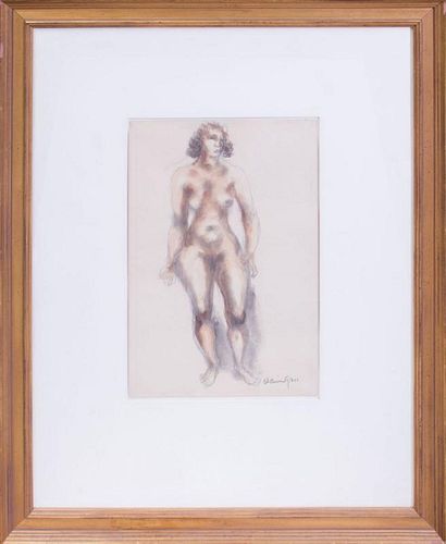 ATTRIBUTED TO CHAIM GROSS (1904-1991): STANDING NUDE