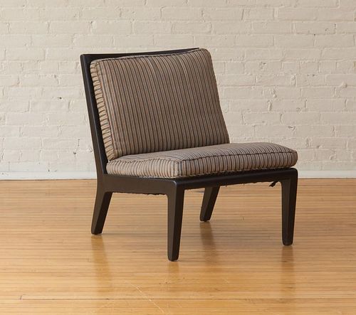 MID CENTURY MODERN STYLE STAINED BIRCH LOUNGE CHAIR