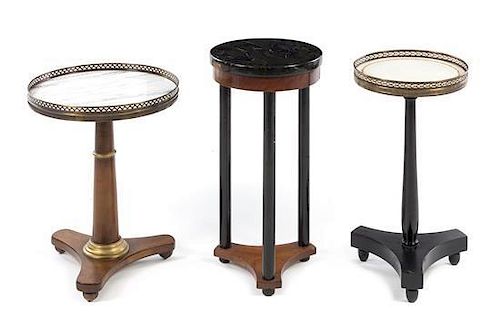 Three Occasional Tables Height of tallest 24 1/2 inches.