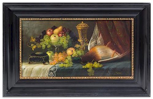 * Artist Unknown, (19th century), Still Life with Fruit and Game