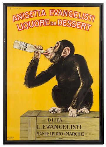 Carlo Biscaretti, (Italian, 1879-1959), Anissetta Evangelisti, Liquore Da Dessert