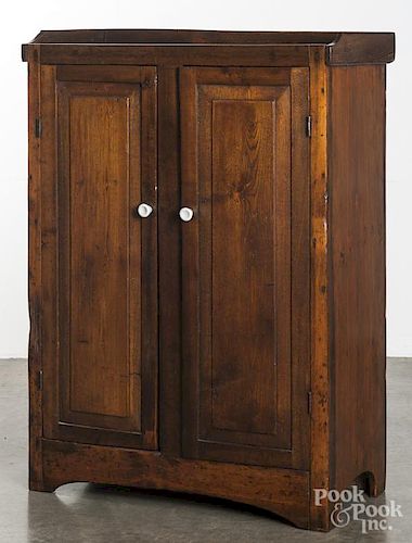 Pine jelly cupboard, 19th c.