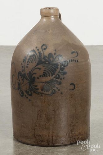 Vermont four-gallon stoneware jug, 19th c.