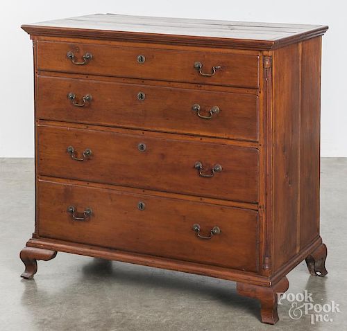 Chippendale cherry chest of drawers, ca. 1775