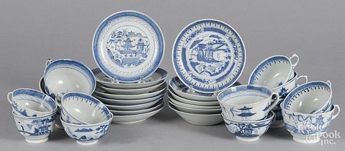 Fourteen Chinese export blue and white
