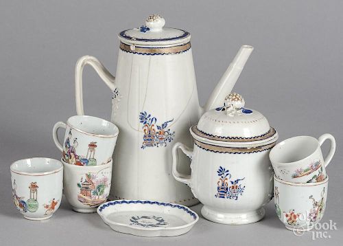 Group of Chinese export porcelain, 19th c.