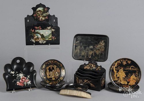 Group of Chinese lacquerwares.