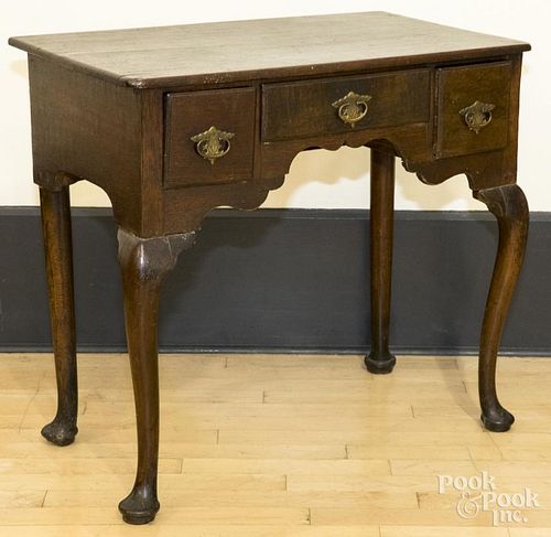 George II oak dressing table, ca. 1760
