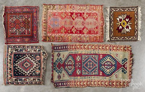 Five Oriental mats/bagfaces.