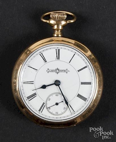 Illinois Watch Co. gold filled pocket watch.
