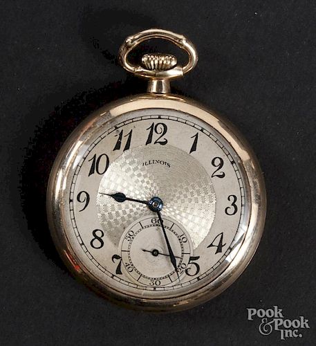 Illinois Watch Co. gold filled pocket watch