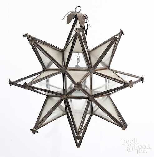 Tin star of Bethlehem lamp