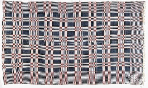 Two overshot coverlets, 19th c.