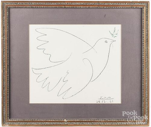 Pablo Picasso lithograph, Petite Columbe