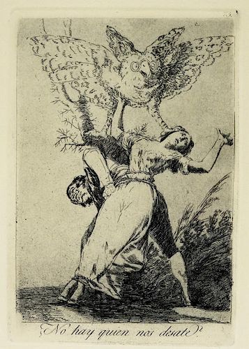 Francisco de Goya Etching No hay Quien Nos Desate?