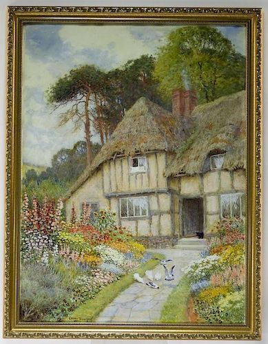 Arthur Claude Strachan Cottage Garden WC Painting