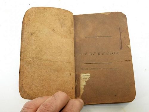 C.1795 Thomas Paine Age of Reason Leather Book