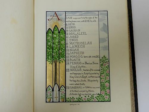 FINE Hand Drawn Royal & Pilgrim Ancestry Book