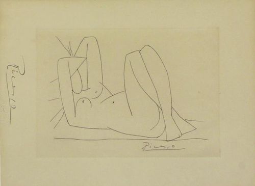 After Picasso. Etching From "Amitis de
