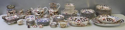 MEISSEN. Large Grouping of Imari Pattern Porcelain