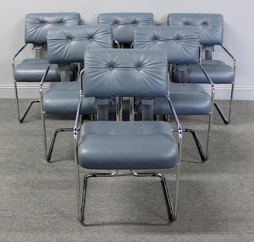 Guido Faleschini. Set of 6 "Tucroma" Chairs.