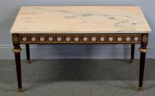 Antique Louis Philippe Style Marbletop Table with