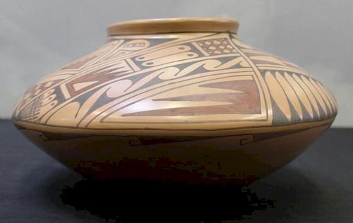 A Large Sized Casa Grandes Pottery Vase Signed