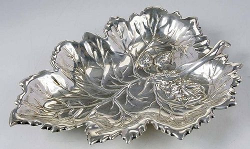 Sterling Leaf Plate
