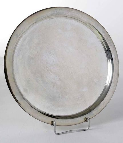 Mexican Sterling Round Tray