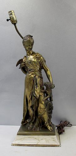MICHEL, Gustave Frederic. Bronze. Sculpture of a