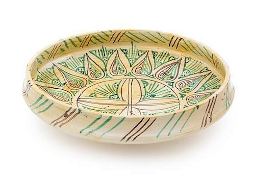 A Large Italian Faience Center Bowl Diameter 20 inches.