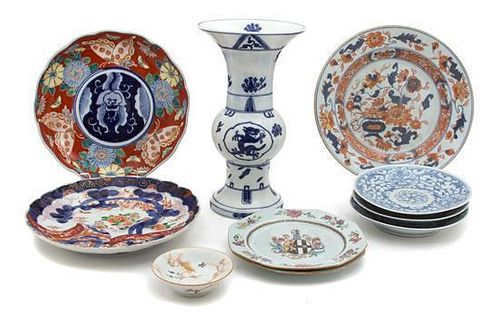 A Collection of Ten Export Porcelain Plates