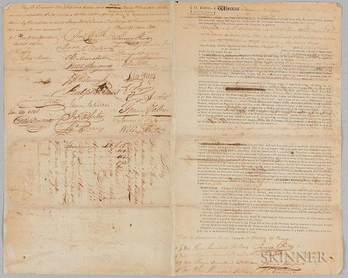 Insurance Document for the Ship John B. James, 1807, leaving Baltimore bound for St. Bartholomew, Haiti, Bermuda, and other i