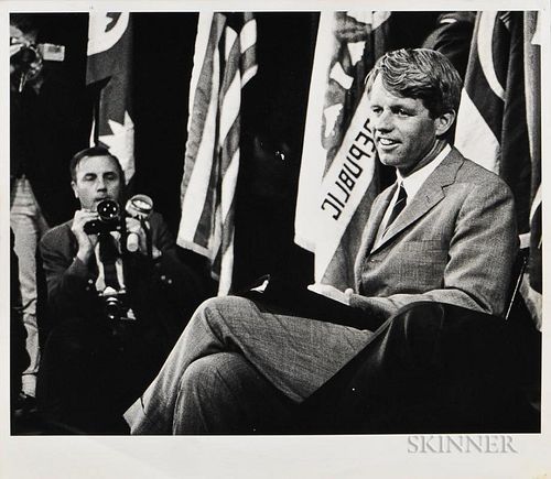 Three Robert F. Kennedy Photographs, California, 1968.  Provenance: The estate of Walter Zeboski (1929-2012), a retired Assoc