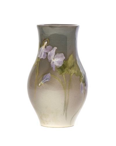 A Rookwood Pottery Vase, Edward George Diers, Height 6 1/4 inches.