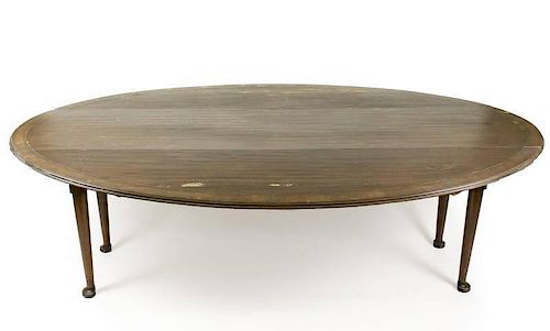 Stained Walnut Drop Leaf Wake Table