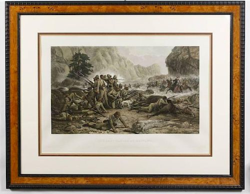 Large Colored Print "The Last Eleven at Maiwand"
