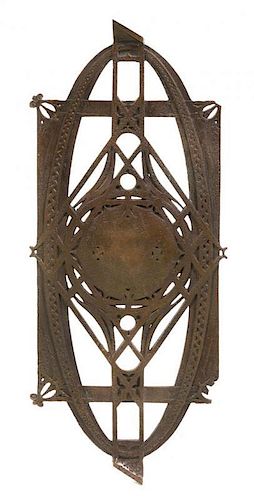 A Louis Sullivan Iron Baluster, from the Chicago Stock Exchange, American (1856-1924), Height 25 3/4 inches.