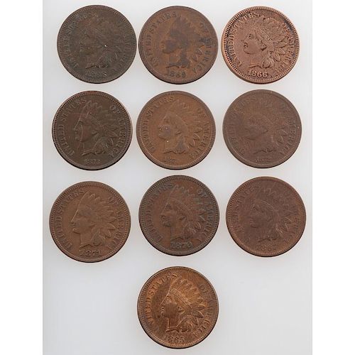 United States Indian Head Cents 1865-1873
