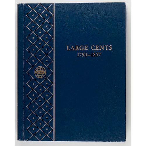 United States Large Cents Partially Complete Coin Folder