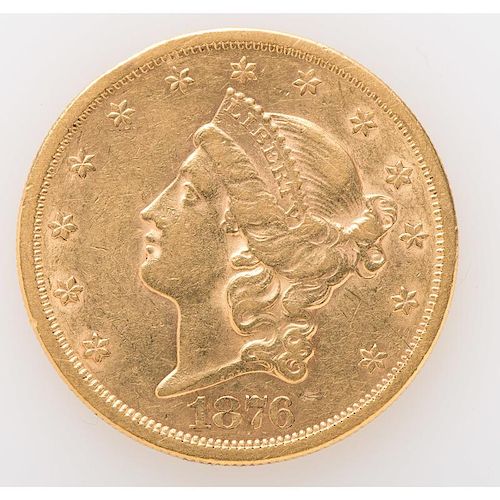 United States Liberty Head $20 Gold Coin 1876