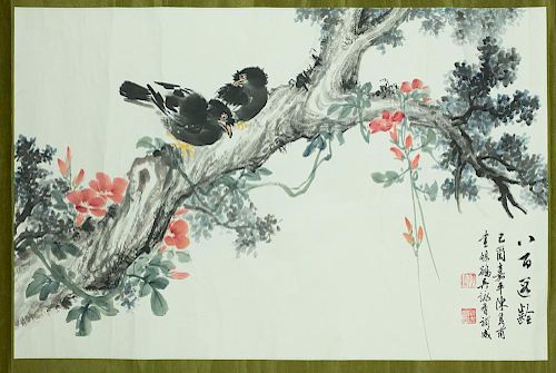 Chinese painting by Wu yongxiang and Chen Junfu