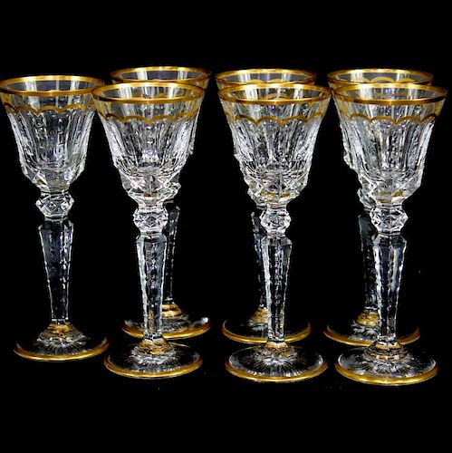 (7) SEVEN ST. LOUIS GLASS EXCELLENCE GOBLETS