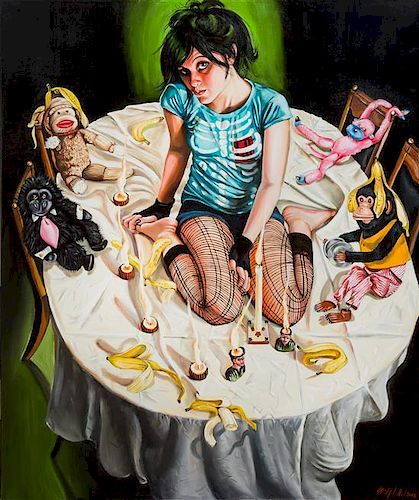 * Shelly Laffal, (American, b. 1952), Going Bananas, 2008