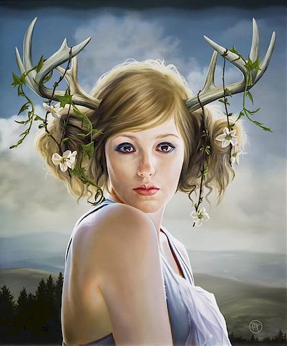 * Melissa Forman, (American, 20th/21st century), She Who Embodied the Deer's Peaceful Nature