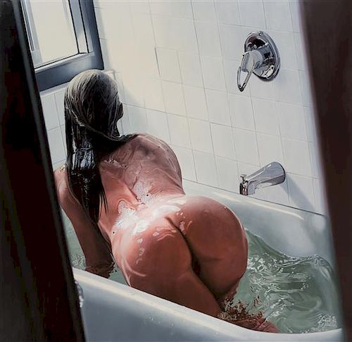 * Adam Stennett, (American, b. 1972), Girl in Bathtub, 2007