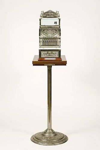 National Cash Register "Haircut & Shave" w/ Stand